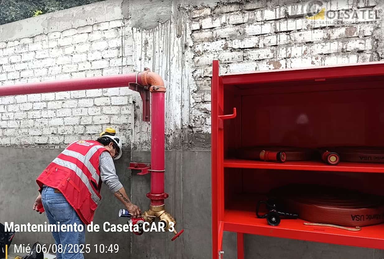 Mantenimiento caseta ataque rápido CAR sistema ACI Lima — Golsatel
