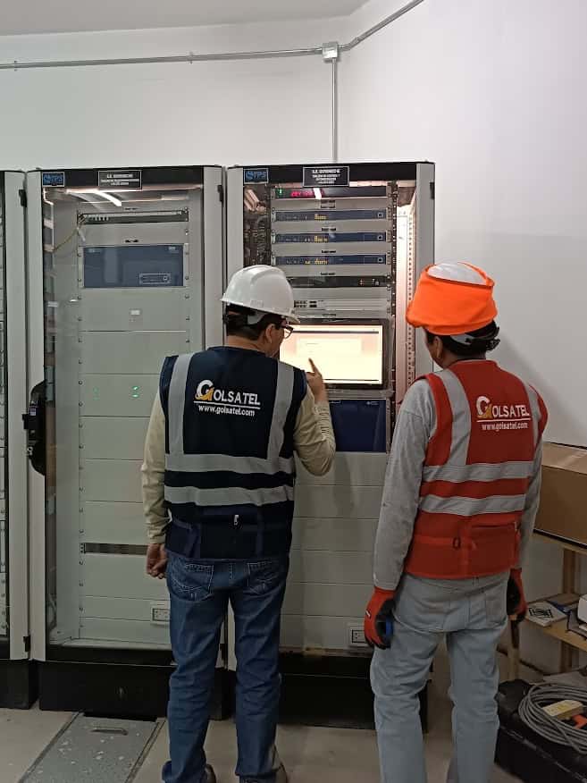 Protección sala eléctrica panel control Golsatel Lima