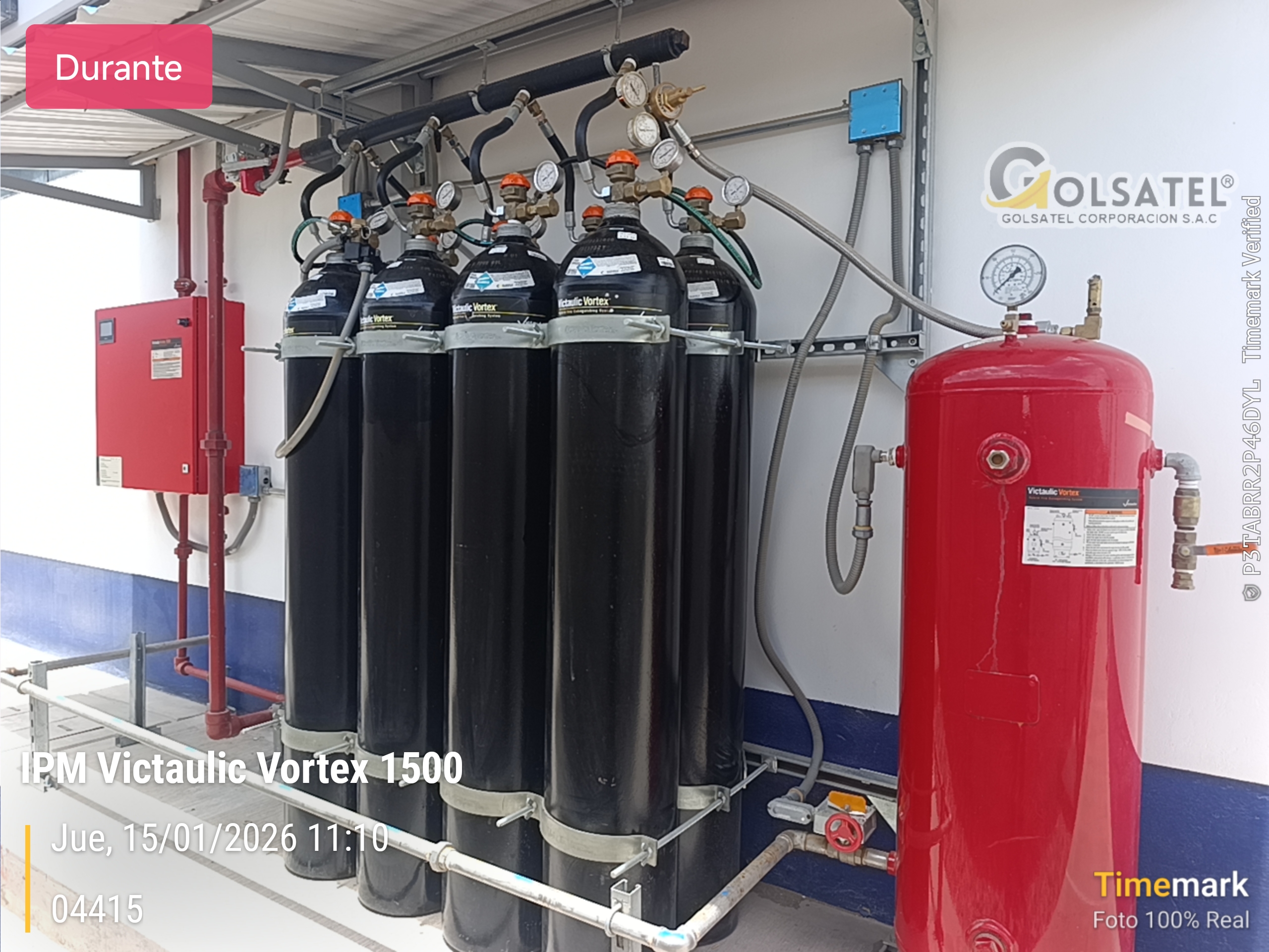 Mantenimiento de sistema Victaulic Vortex 1500 – Golsatel Mantenimiento de un sistema híbrido Victaulic Vortex 1500 realizado por Golsatel en Perú