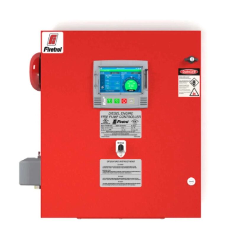 Tablero controlador Firetrol para bomba contra incendio diésel – Golsatel Tablero controlador Firetrol para bomba contra incendio con motor diésel, listado UL 218 y conforme a NFPA 20, suministrado por Golsatel